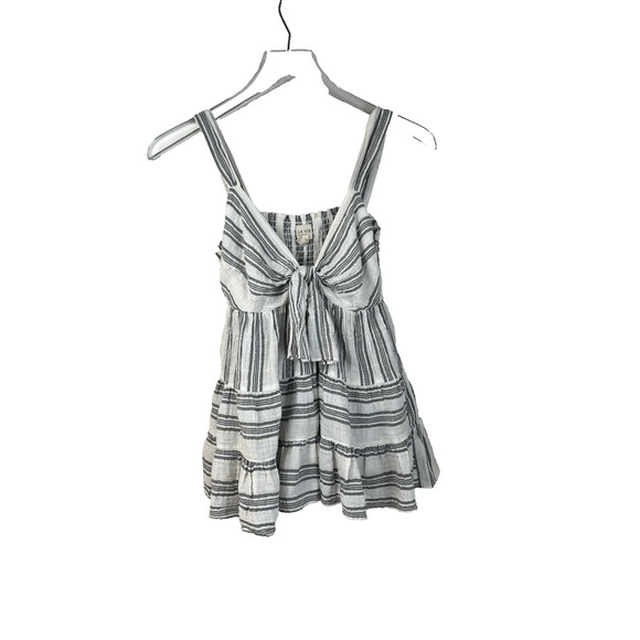 Rebecca Taylor La Vie Taylor Tank Top Tunic Tie Front Ruffle Romantic Babydoll S - Picture 4 of 11